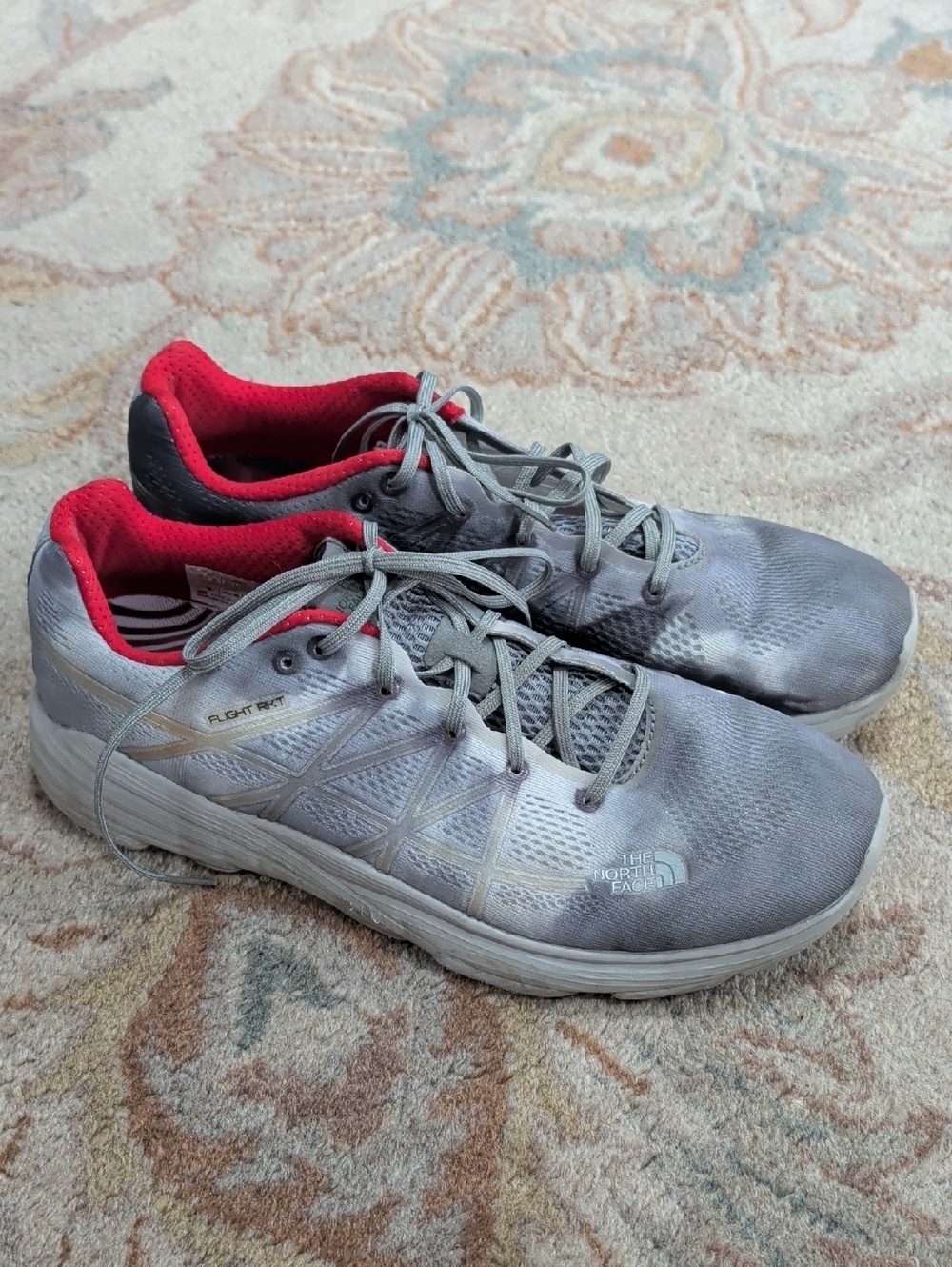 The North Face Flight RKT Men’s Gray/Red Trail Running Shoes - Picture 3 of 8
